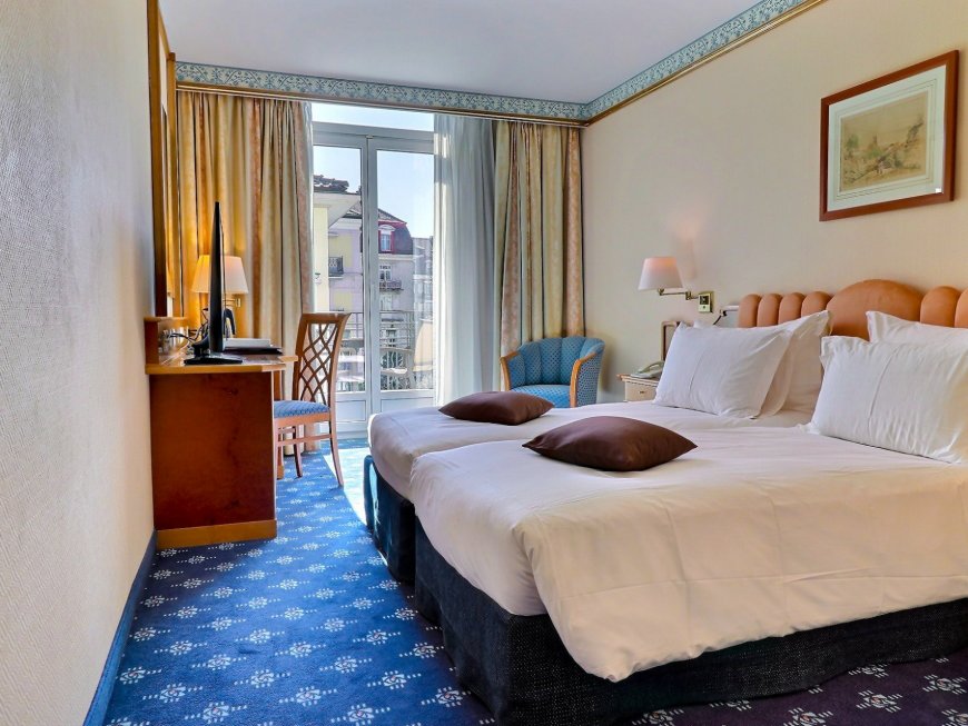 Ruhiges Superior-Zimmer mit aussicht im Hotel Mirabeau