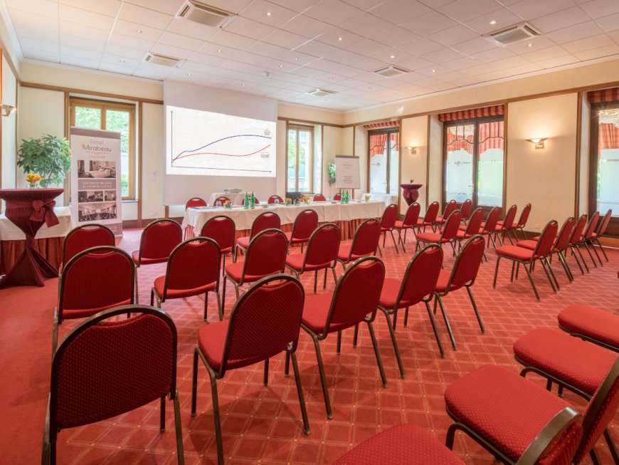 Saal Rosemont, Eleganz und Funktionalität, Ihre Konferenz im Hotel Mirabeau Lausanne